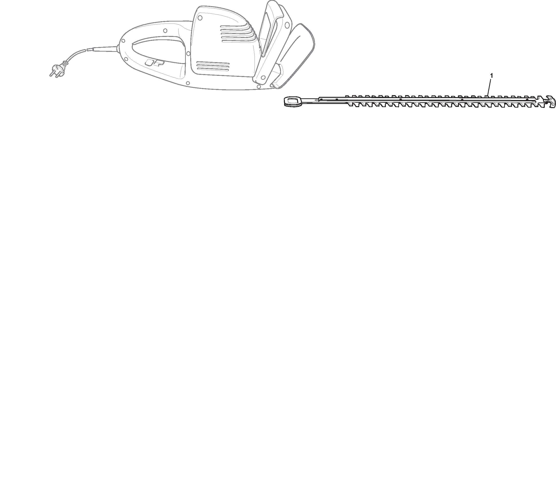 Electric hedge trimmer