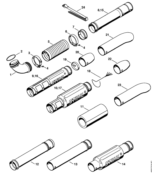 Pleated hose