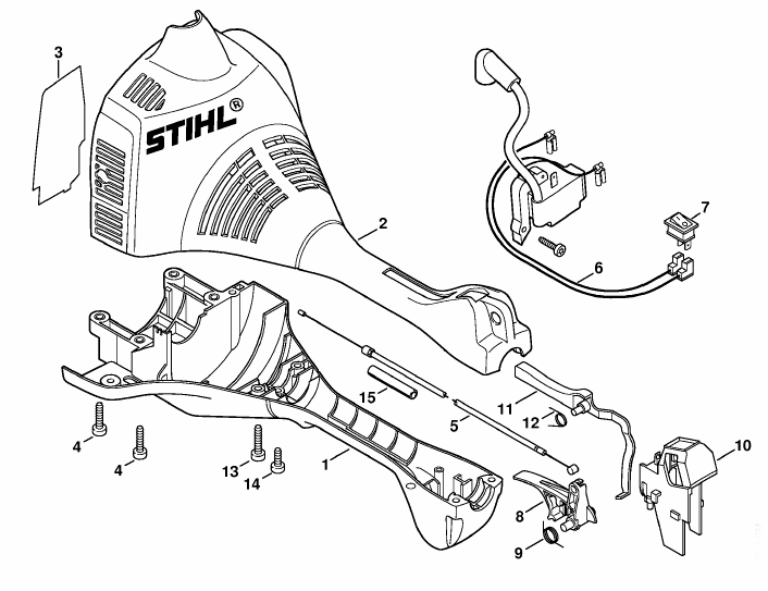 Engine housing (Loop handle)