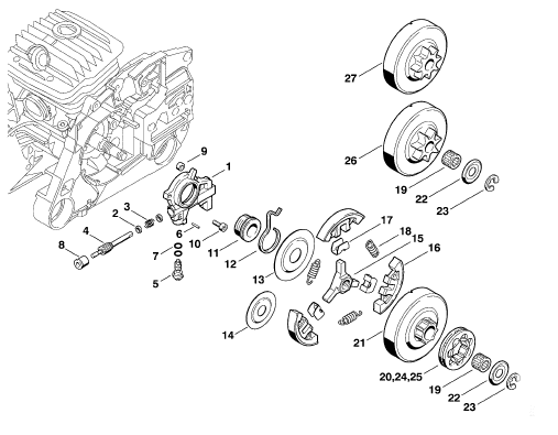 Oil pump - Clutch