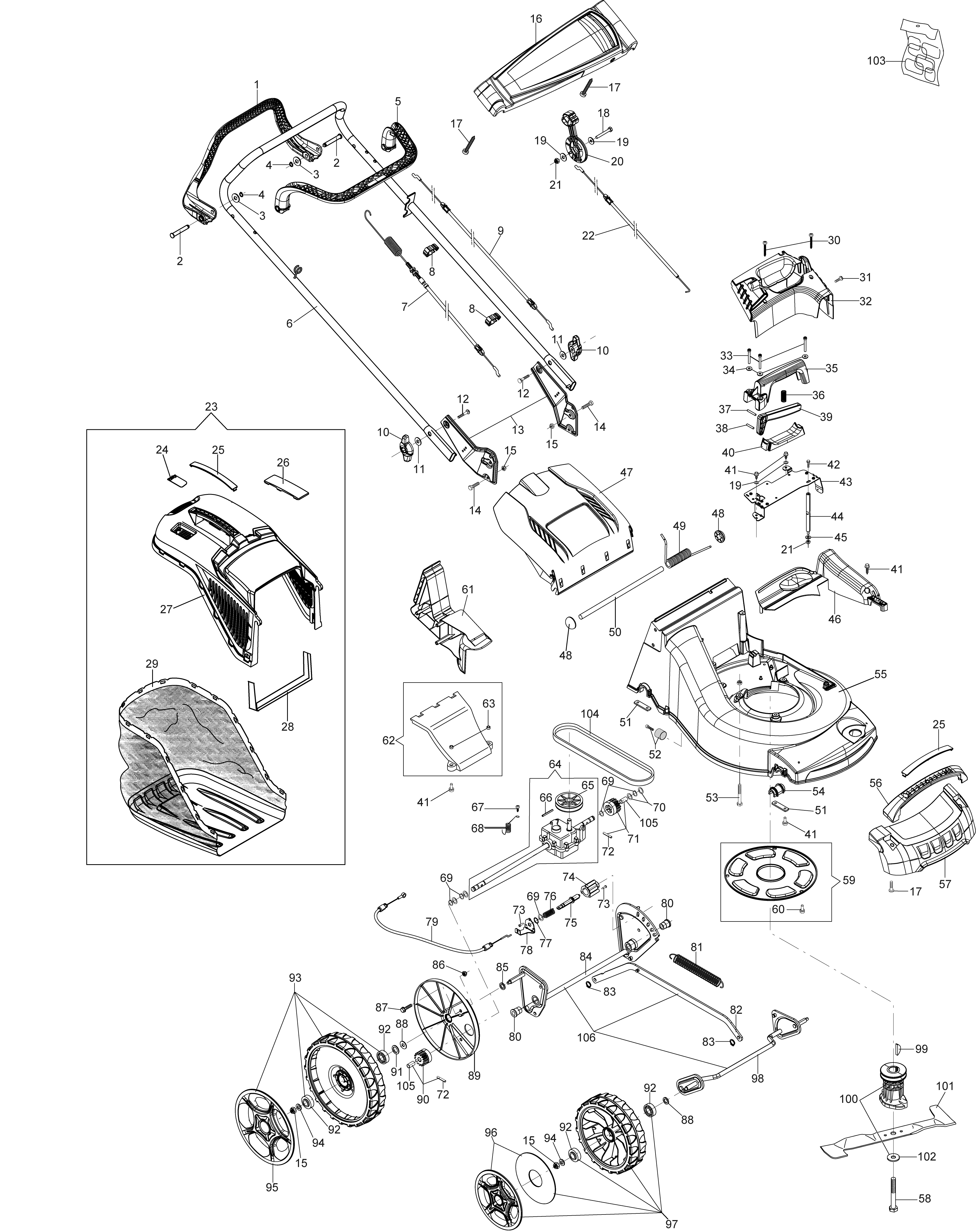 Illustrated parts list