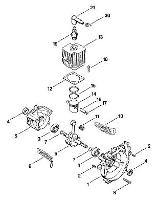 A-Crankcase, Cylinder