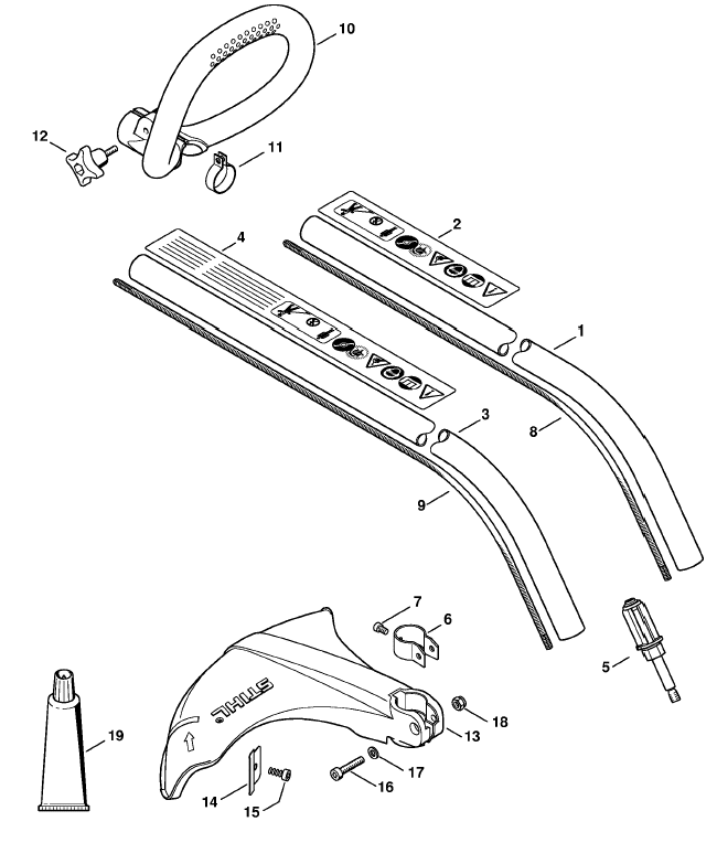 Drive tube assembly, Loop handle