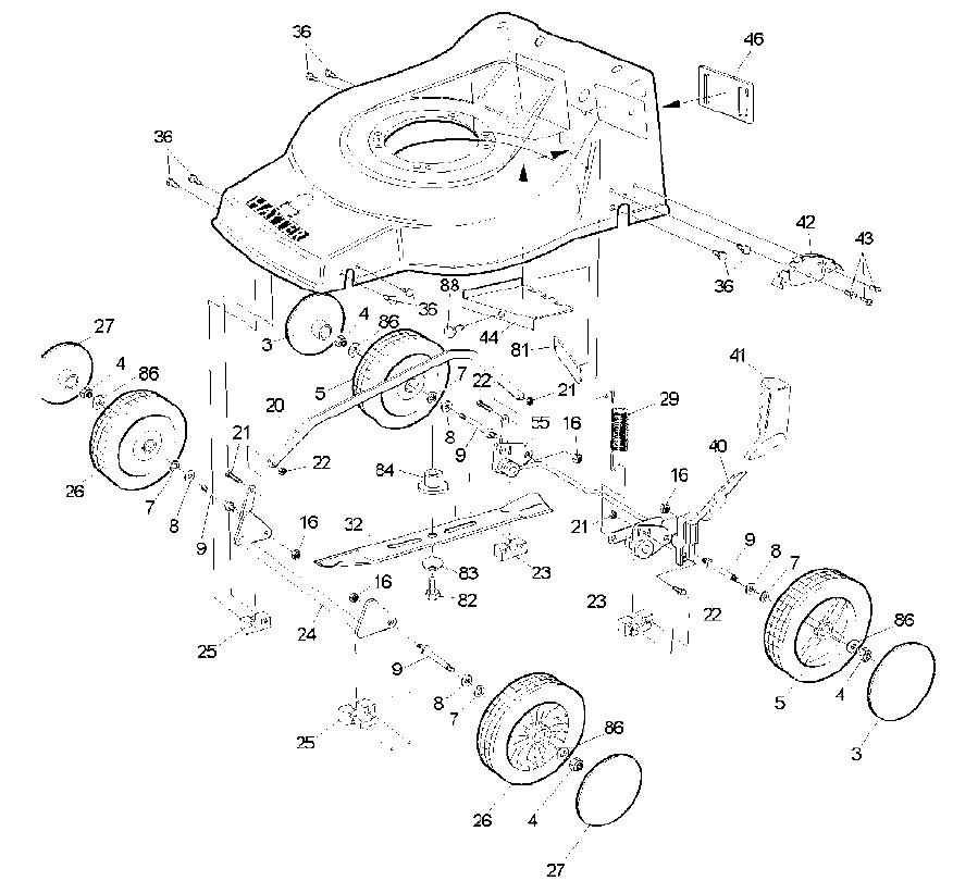 Lower Main Frame Assembly