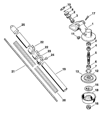 K-Gear head, Drive tube FS 74