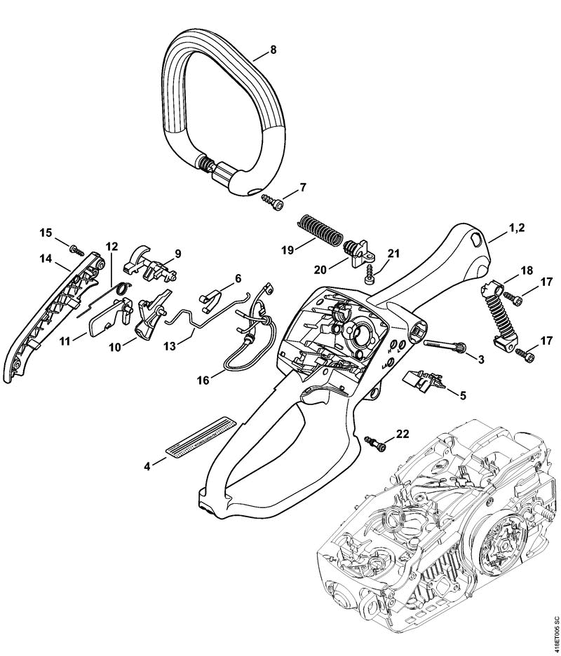 MS193CEZ-F-HANDLE-HOUSING