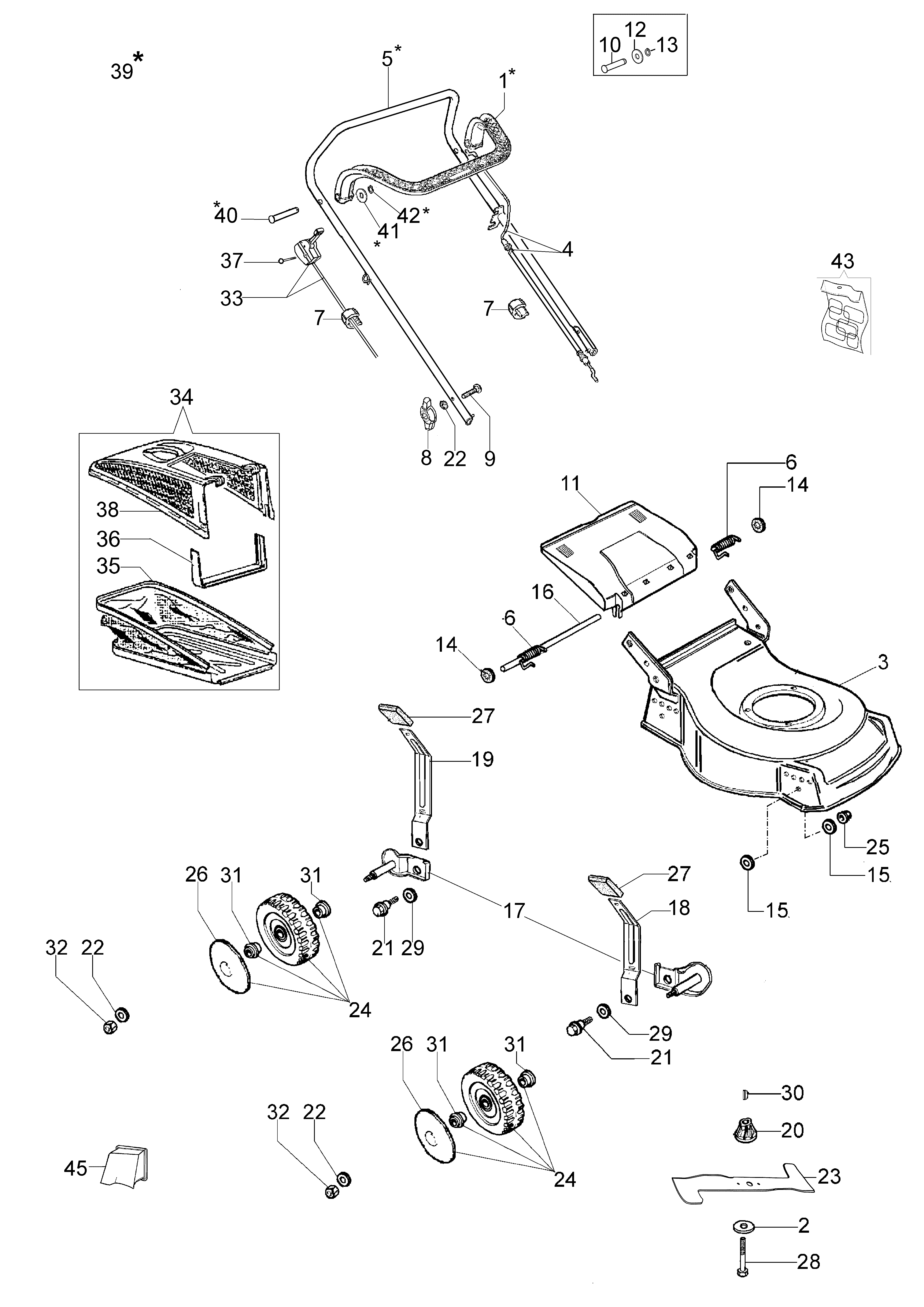 Illustrated parts list