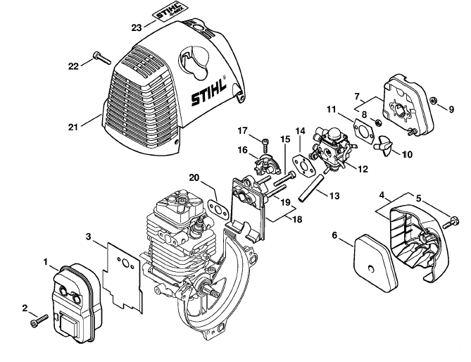 Muffler, Air filter
