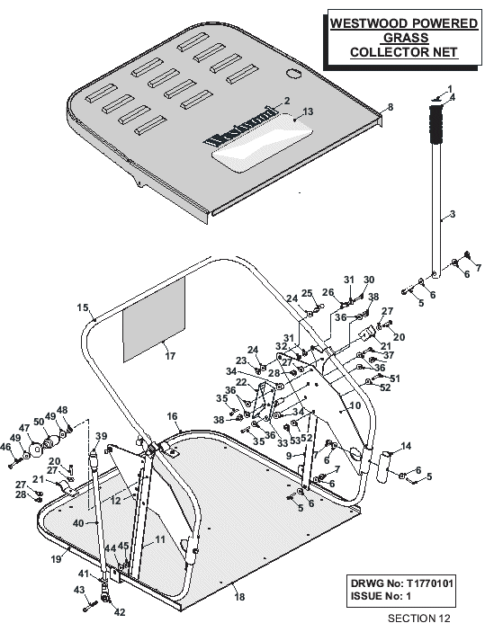 Powered Grass Collector Net
