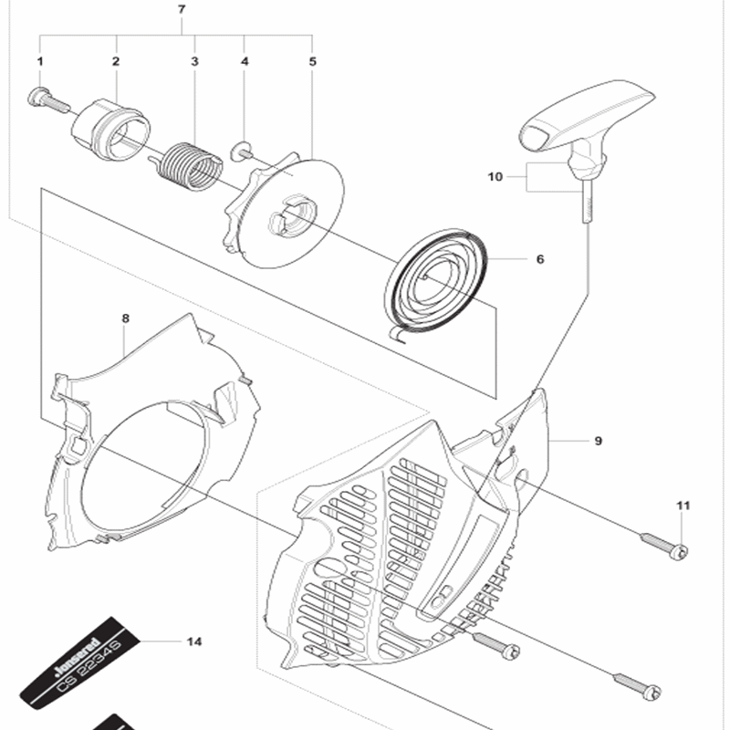 Jonsered 2238S (01-2009) Parts Diagram, Page 4