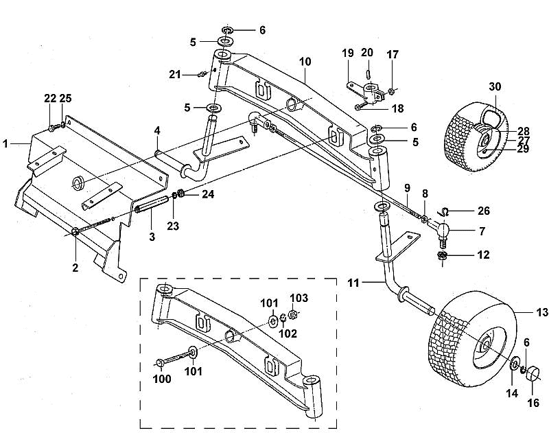 B - Front Axle