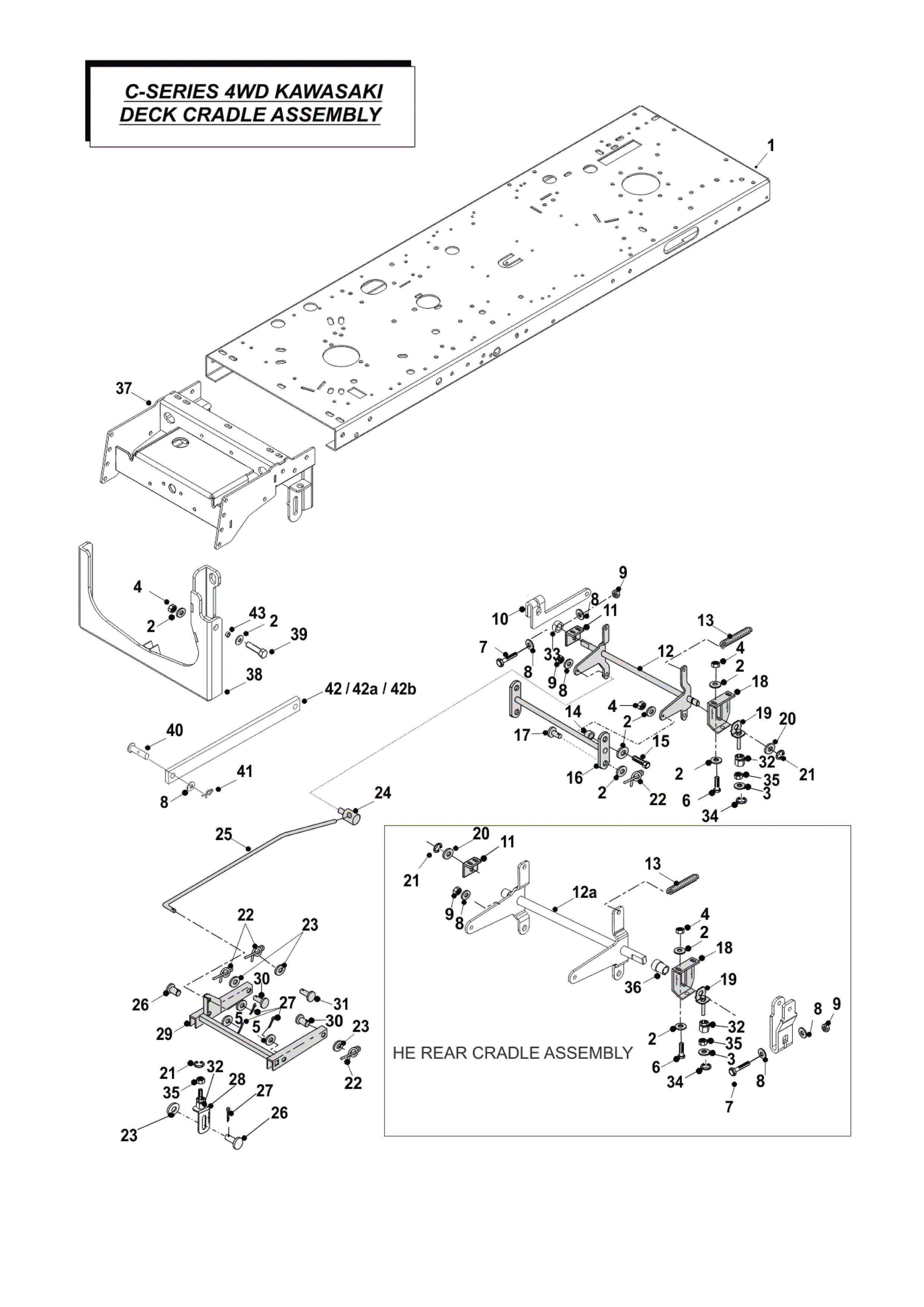 DECK CRADLE ASSY