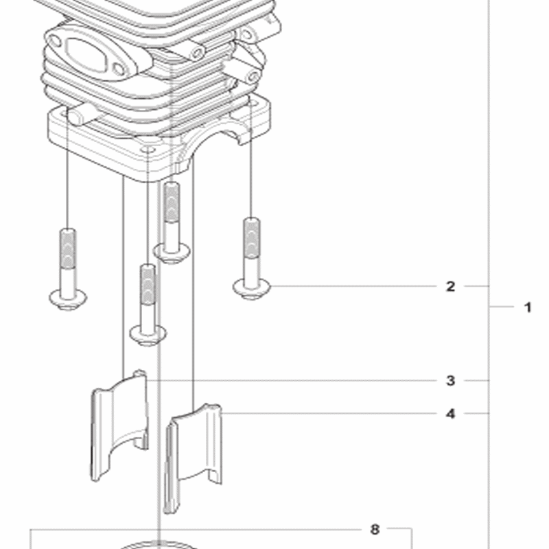 Jonsered 2238S (04-2009) Parts Diagram, Page 8