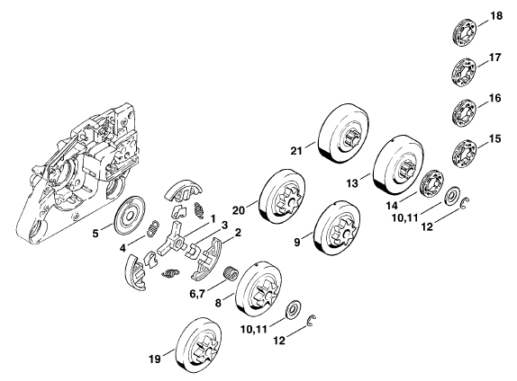 Clutch - Chain Sprocket