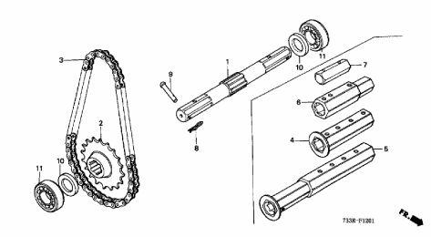 CHAIN, SPROCKET & SHAFTS