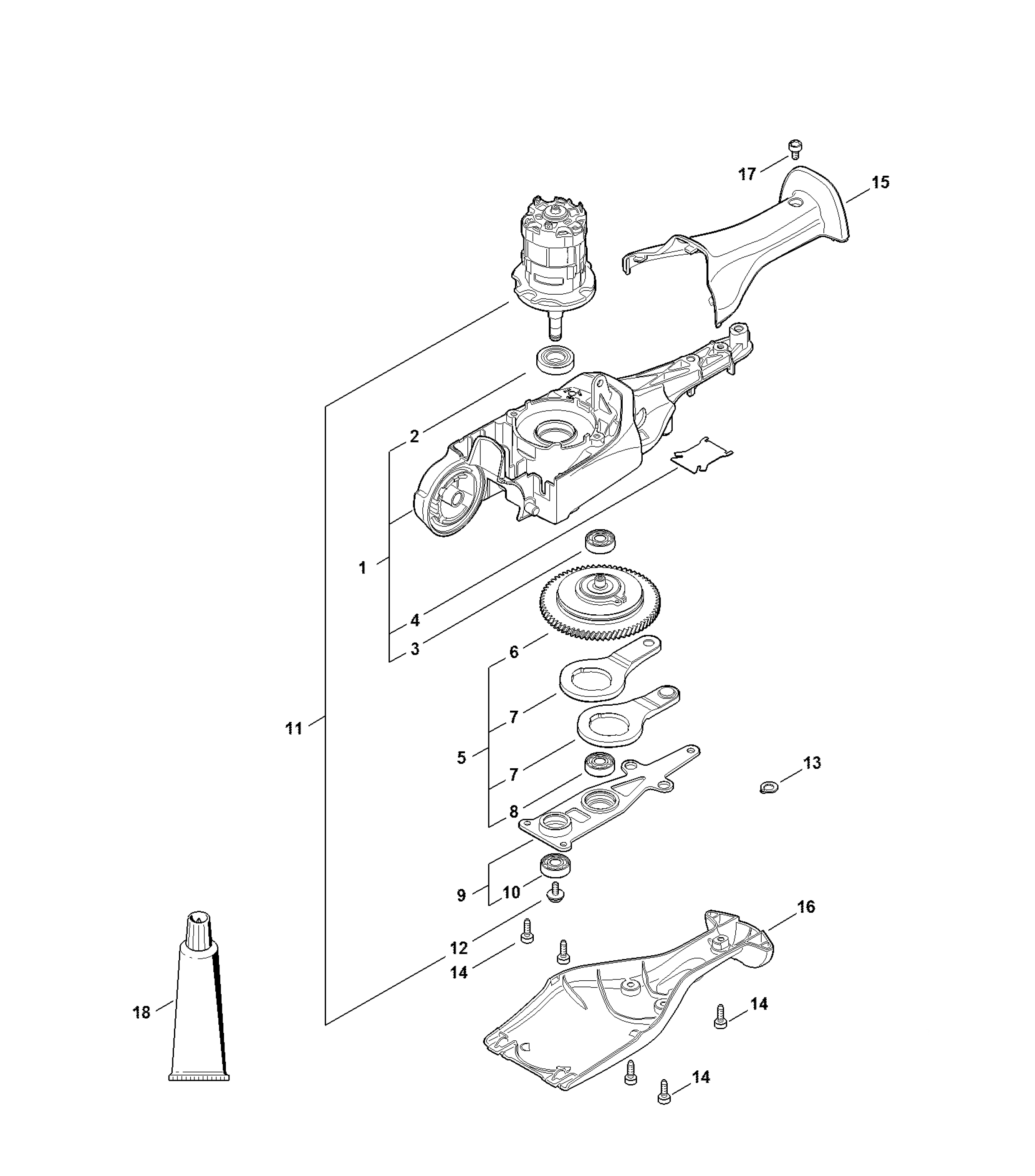 Gear Head, Electric Motor
