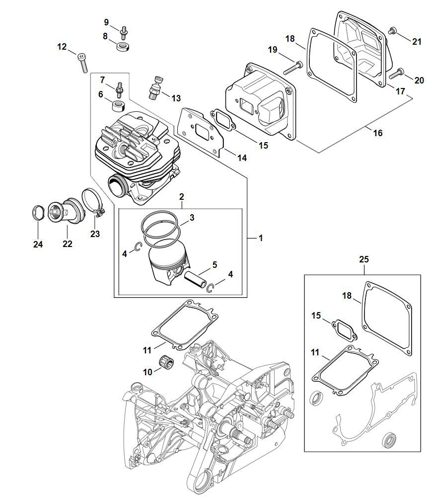 Cylinder, Muffler
