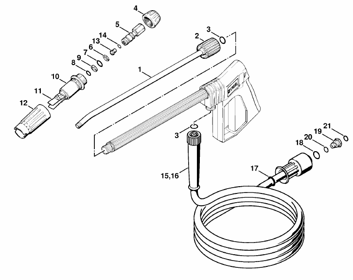 Spray lance-wand