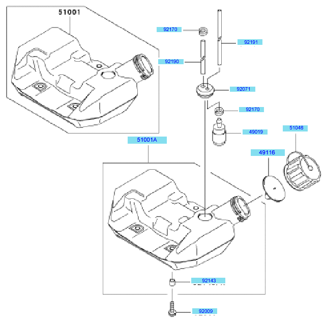 Fuel Tank/ Fuel Valve