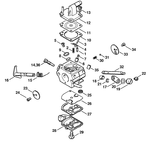 Carburetor C1Q-S51C, C1Q-S36G