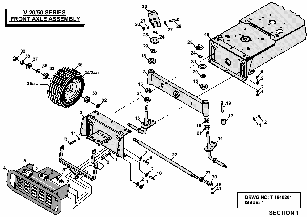 Front Axle Assembly
