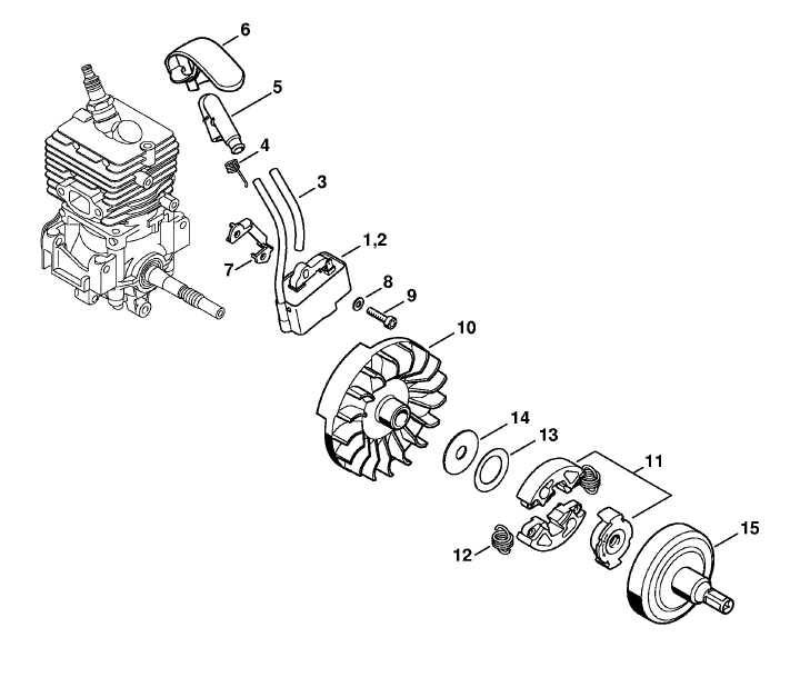 Ignition system. Clutch