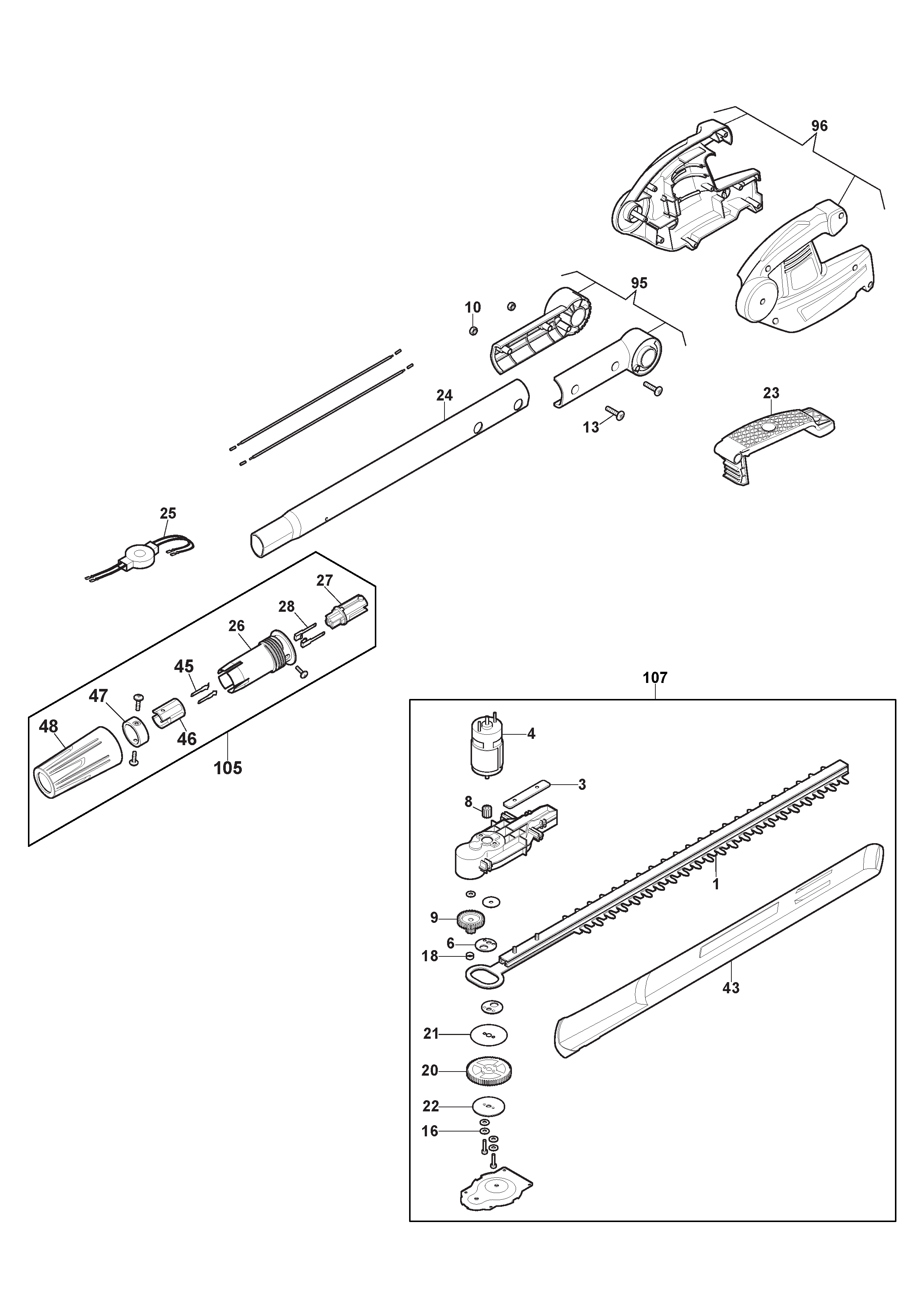 Pole Hedge Trimmer