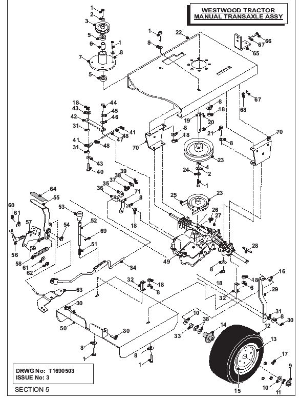Manual transaxle assembly
