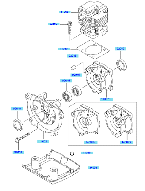 Cylinder - Crankcase