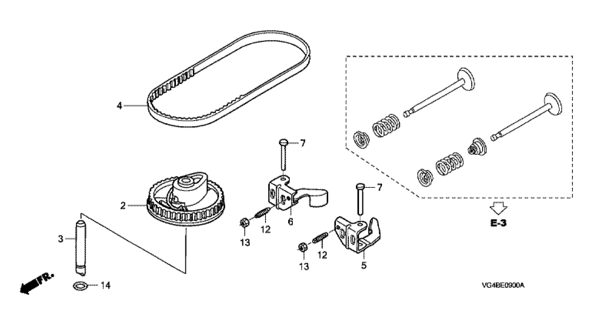 CAMSHAFT PULLEY & BELT 