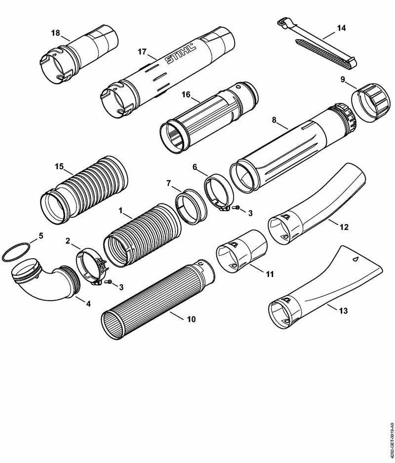 N PLEATED HOSE