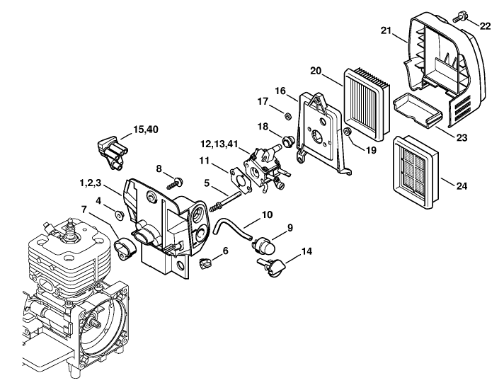 Carburetor housing