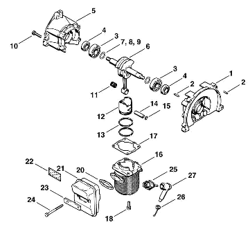 A-Crankcase, Cylinder