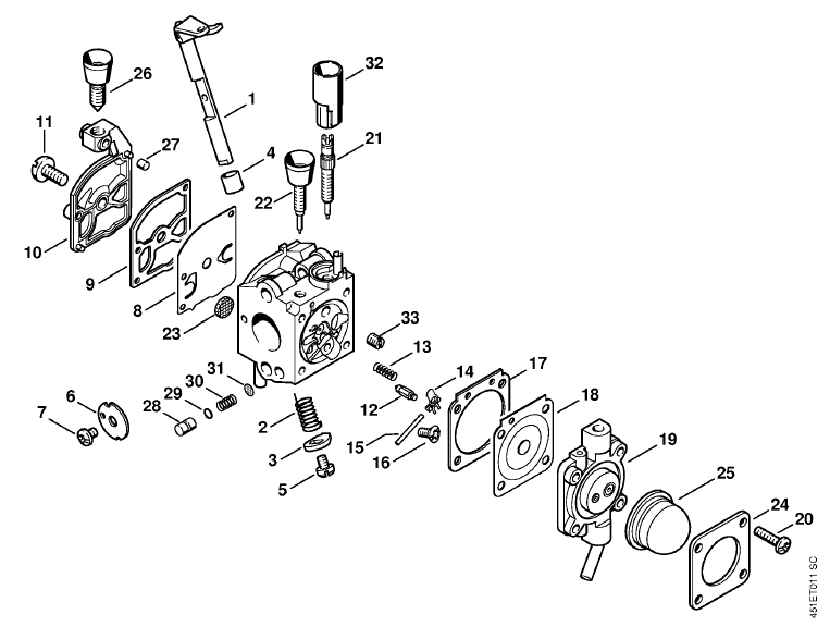 Carburetor C1QS64 BG 55