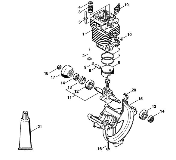 Cylinder, Engine pan