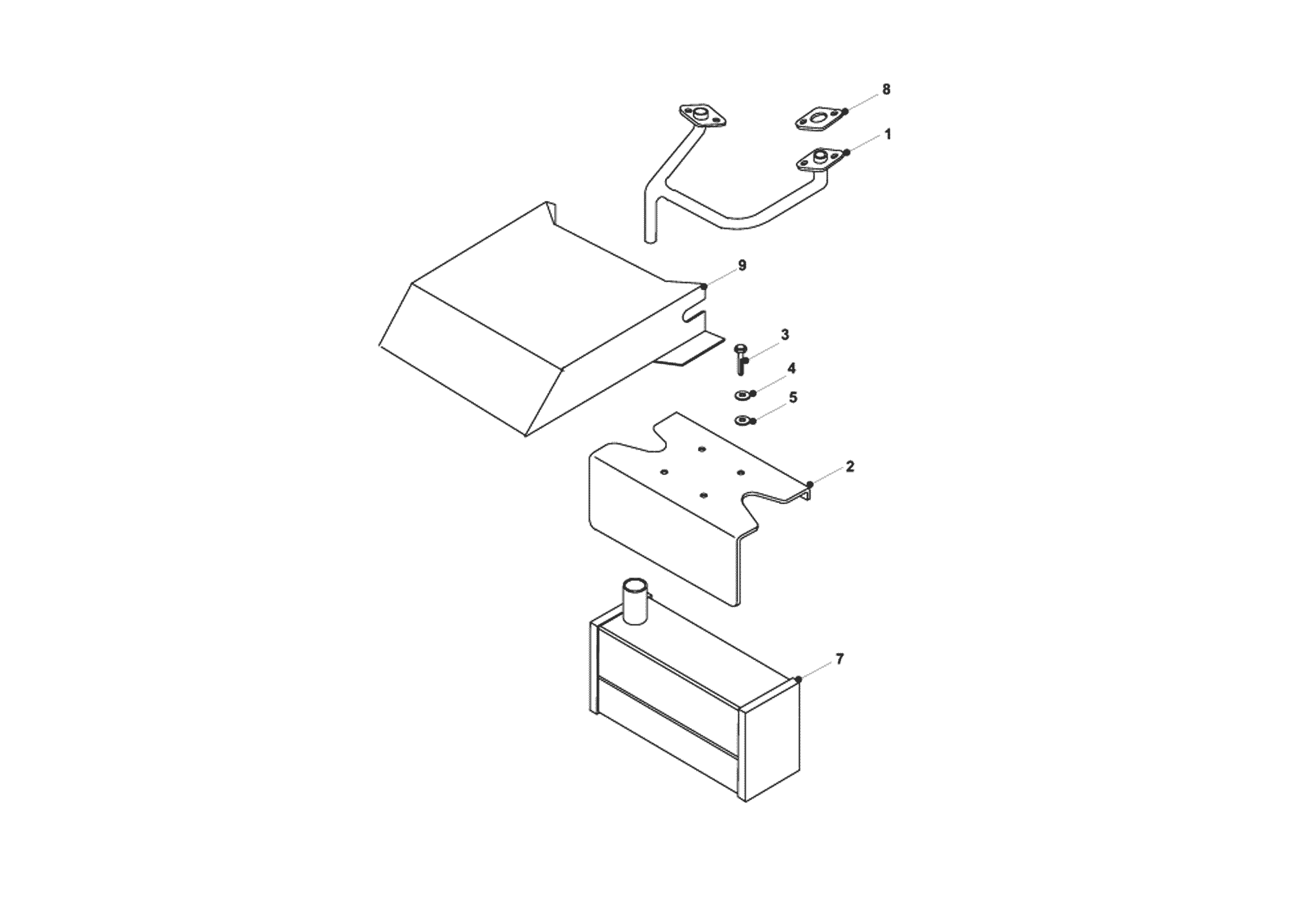 TWIN EXHAUST (B&S ENGINE) ASSEMBLY