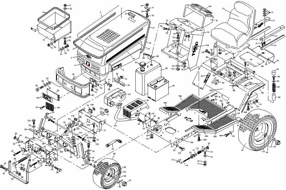 Tractor Chassis and Upper Body Panels