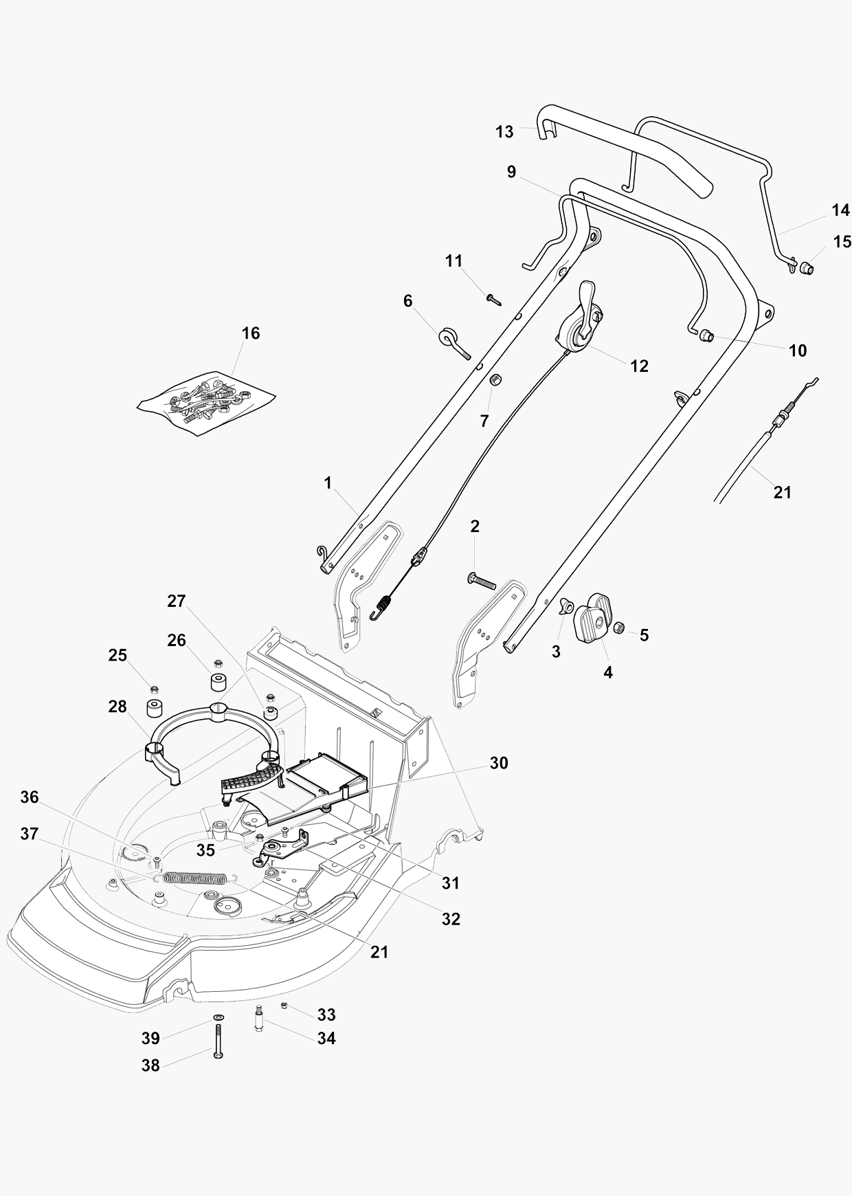 Handle, Upper Part