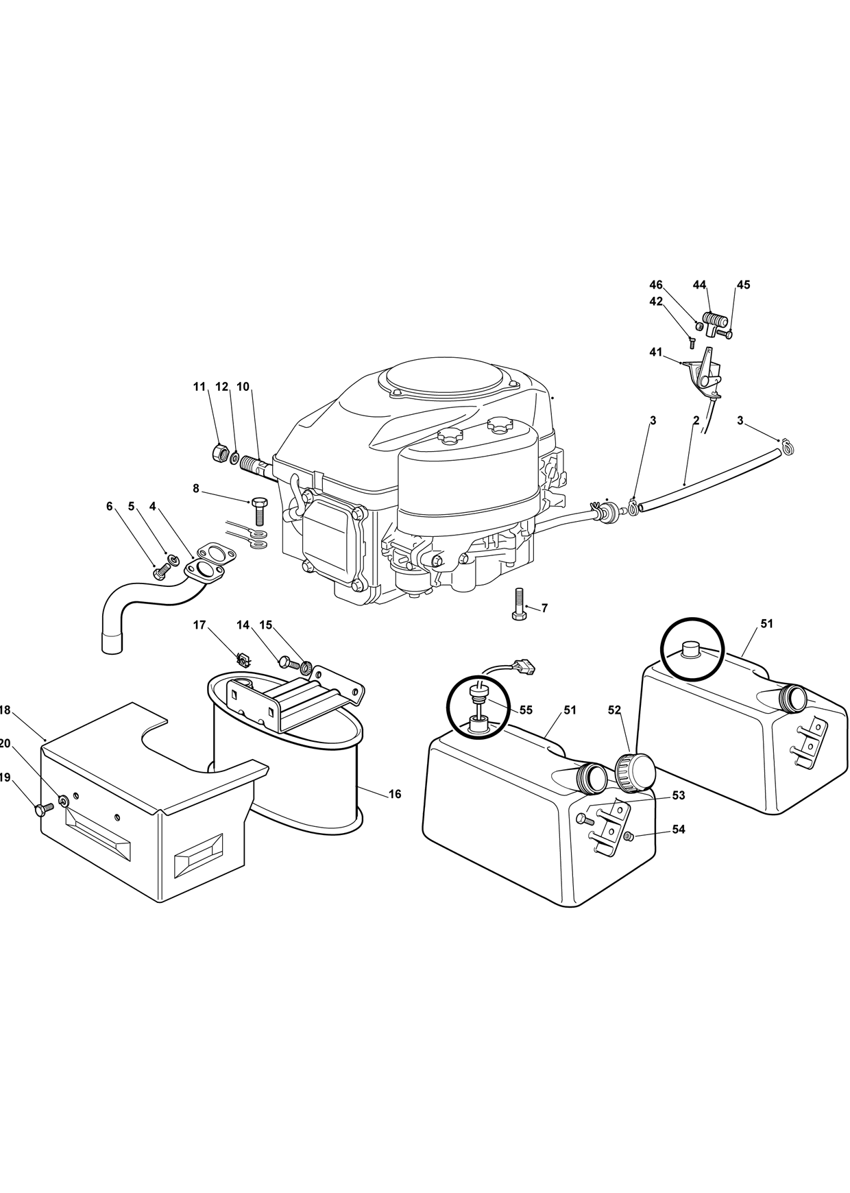 Engine GGP 13.5-14-14.5-16 HP