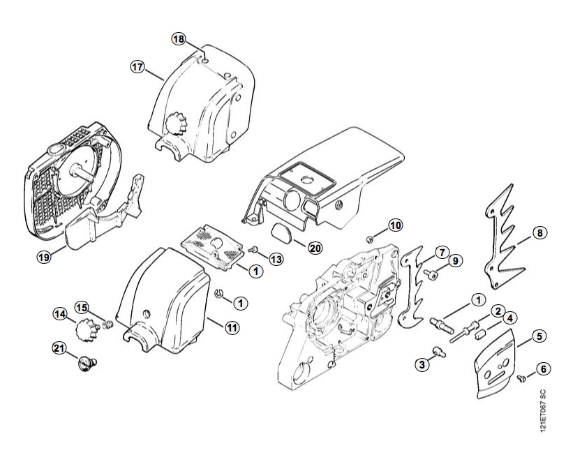 Chain Tensioner/Carburetor Cover
