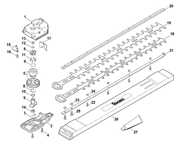 gearbox - cutting bar