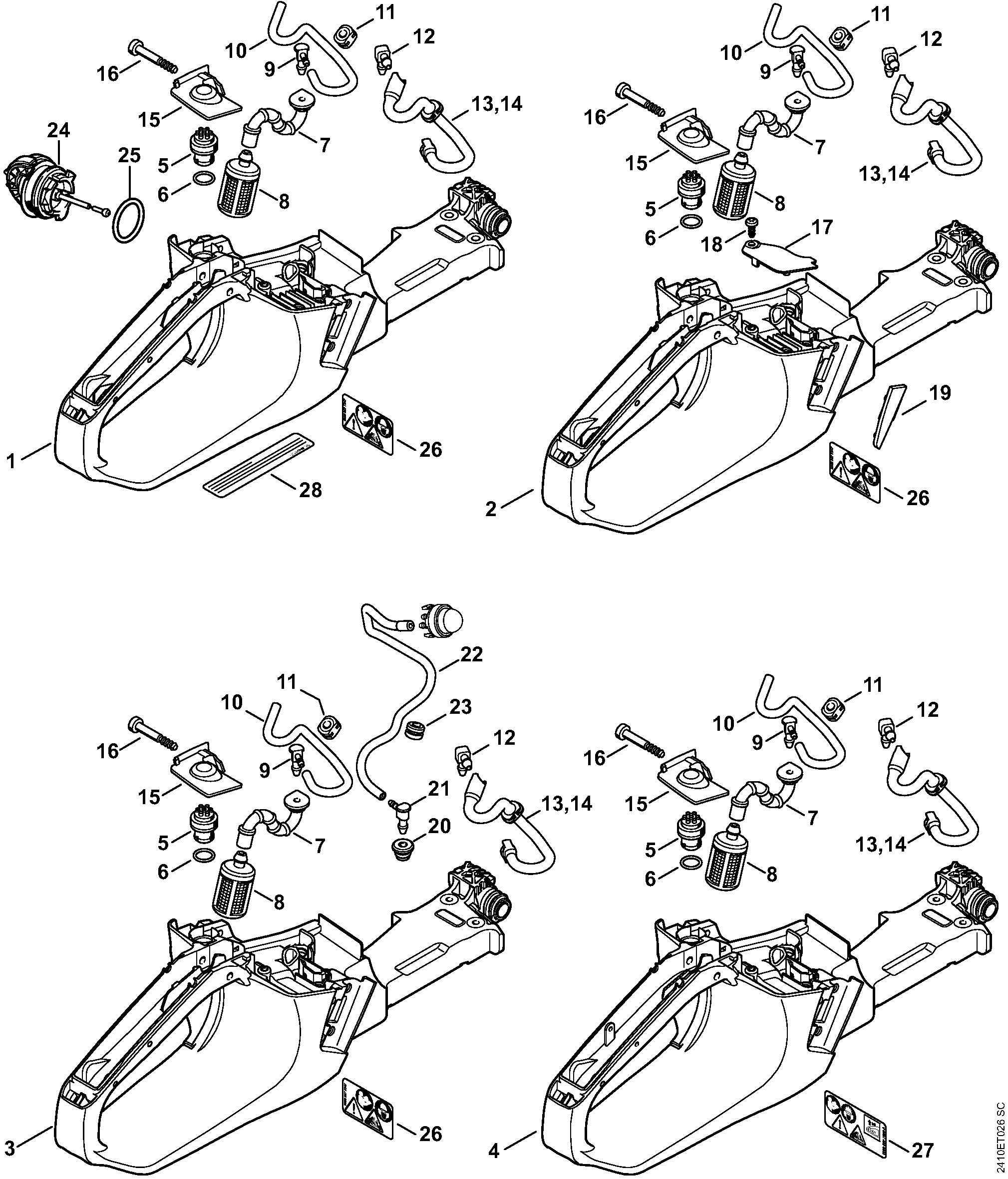 Tank housing