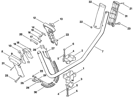 F-Two-handed handle bar