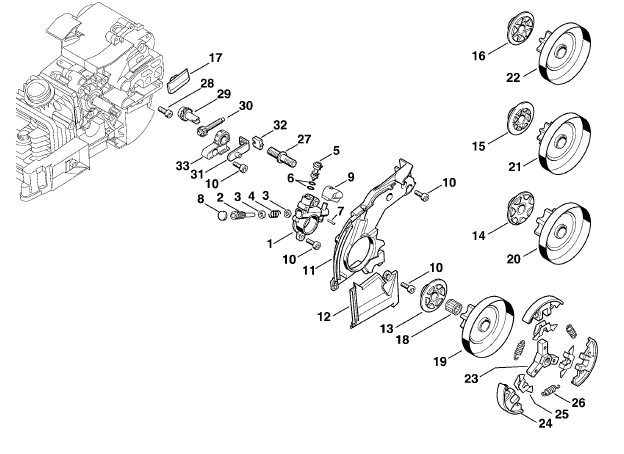 Oil pump - Clutch