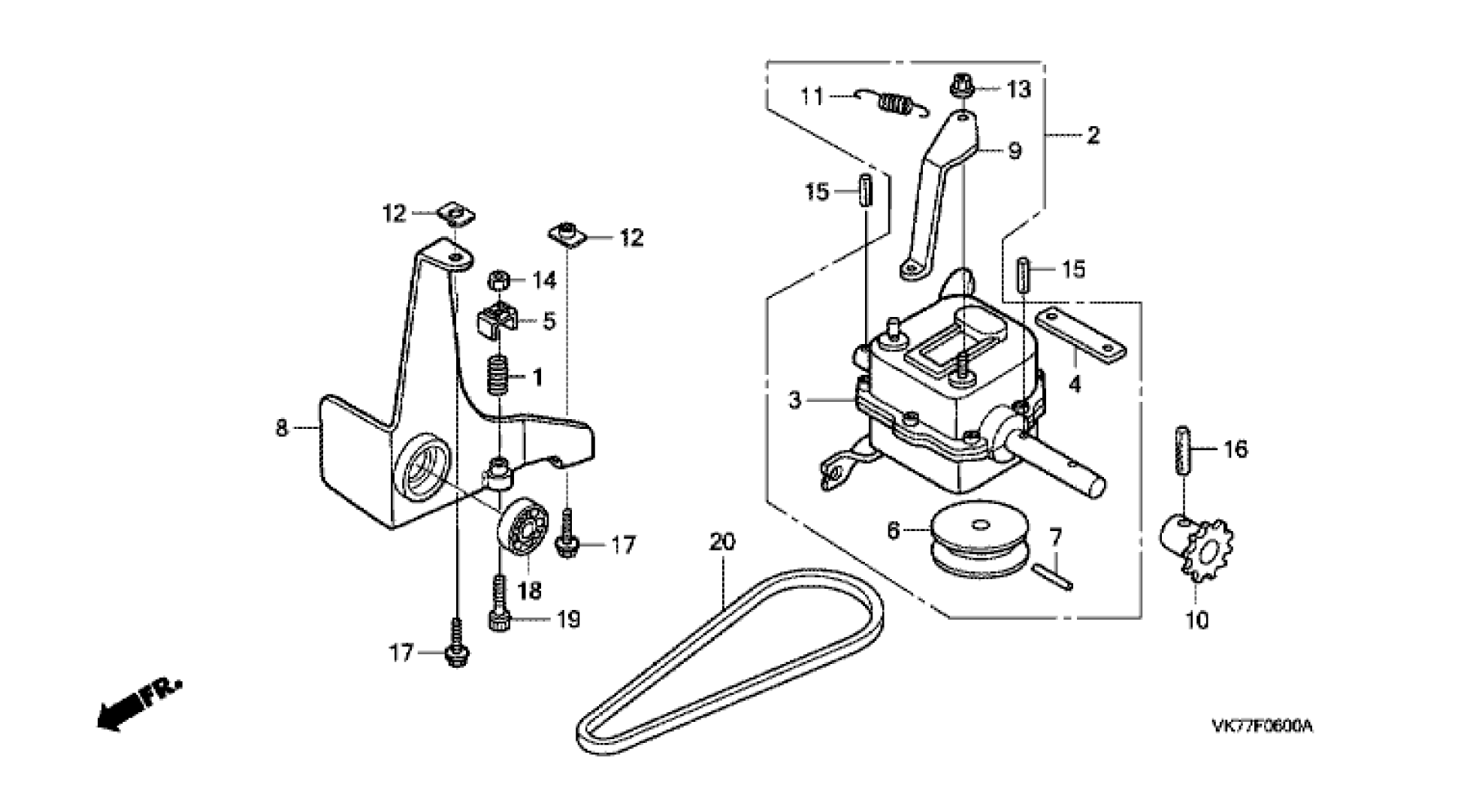 TRANSMISSION HRX426C-QXE