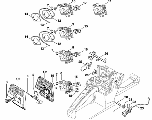 Air filter - Throttle control