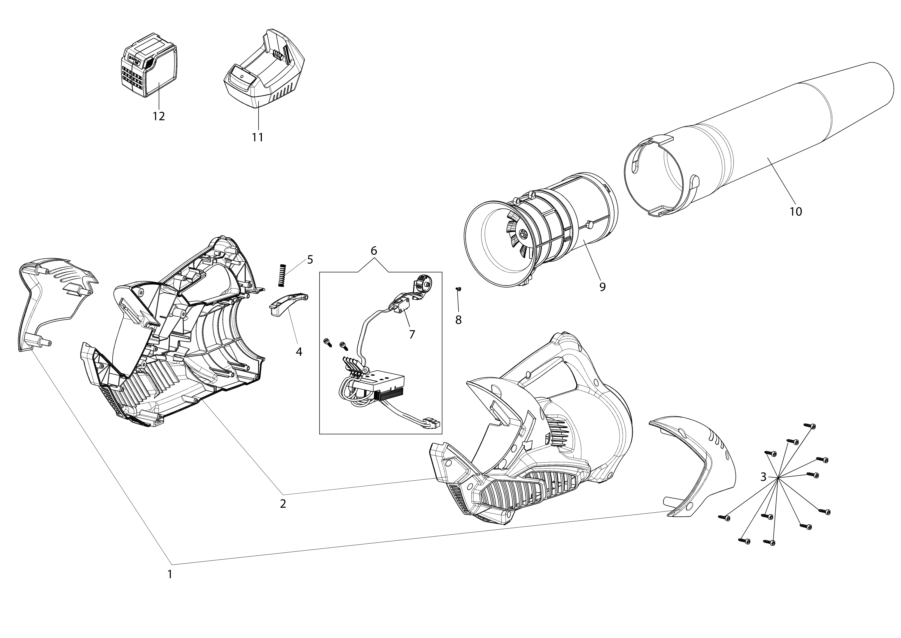 Complete illustrated parts list