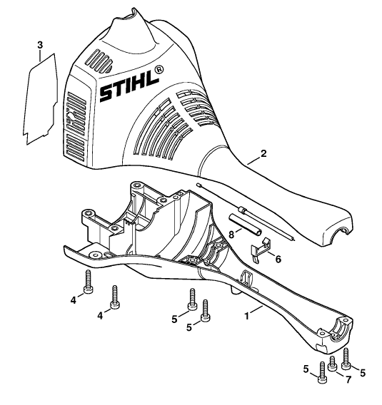 Engine housing (Bike handle)