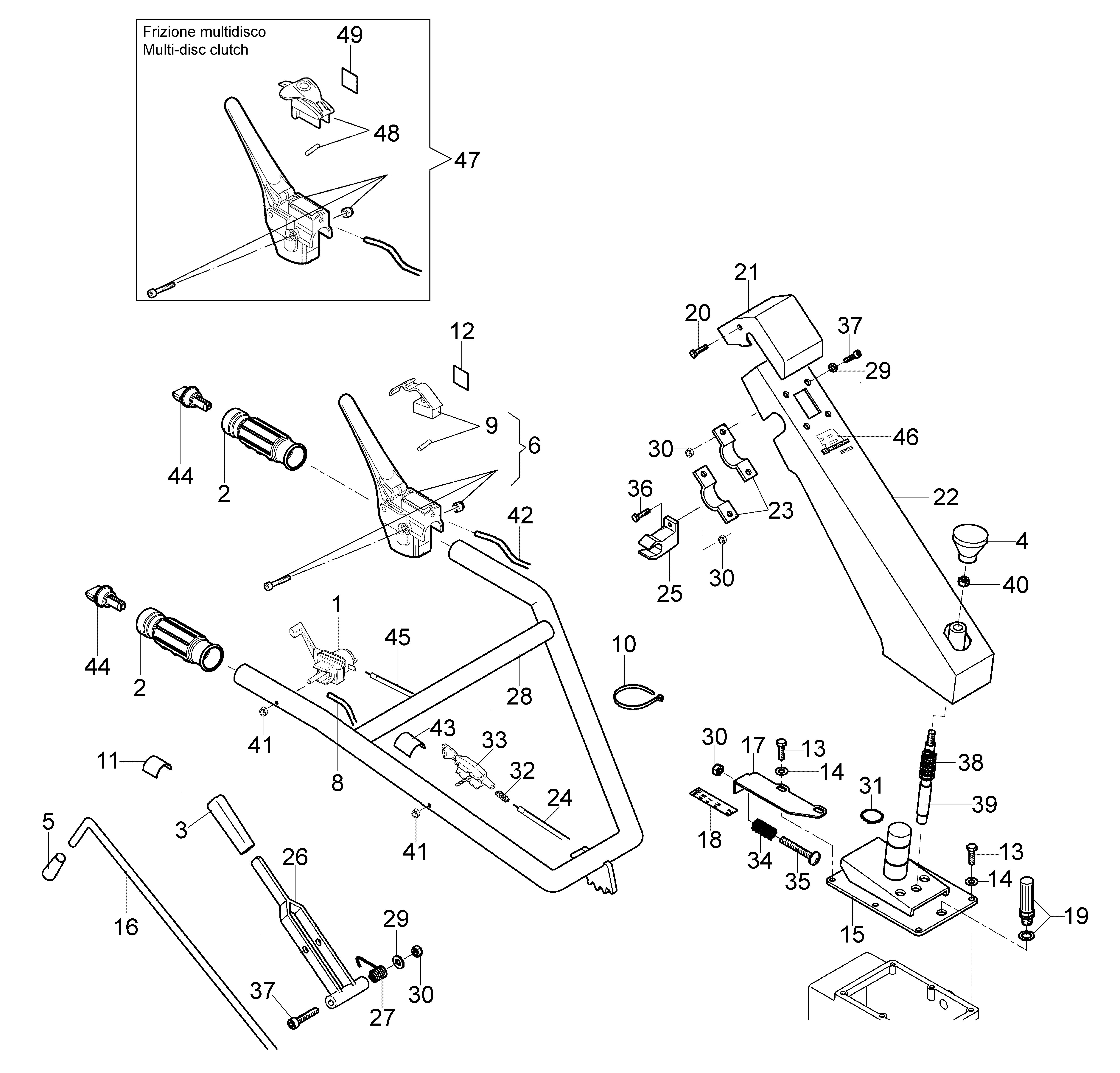 Handlebar and controls