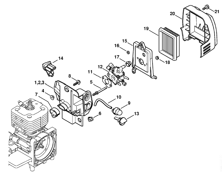 Carburetor housing